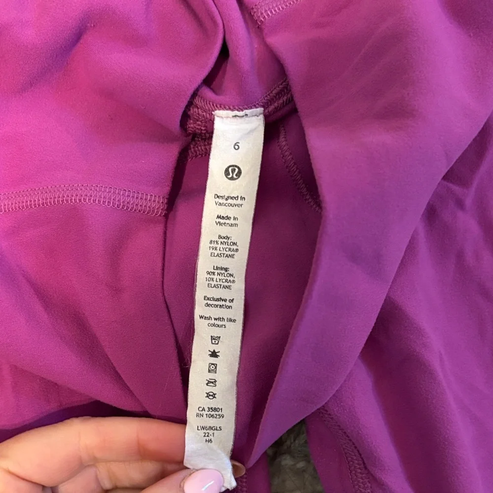 Align Purple Leggings size 6 - Picture 3 of 6